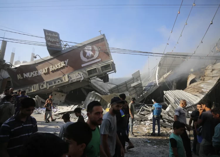 War Tightens Noose Around Gaza's Already Battered Economy 1 A bakery destroyed by Israeli airstrikes at Nuseirat Refugee Camp in Deir al Balah, Gaza on October 18, 2023.