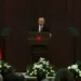 Turkey's President, Recep Tayyip Erdogan delivers a speech at the Turkish Parliament in Ankara.