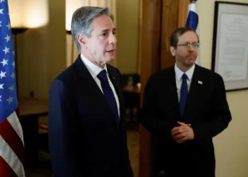 Israel Urged To Ensure Civilians' Protection 8 The US secretary of state, Antony Blinken, in Israel on Friday.