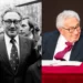 Henry Kissinger pictured in 1974 and 2023.