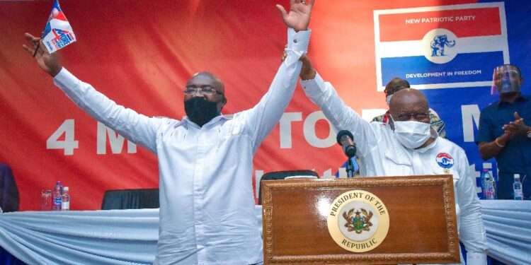 Bawumia's Election As Flagbearer, Akufo-Addo's Third Term 1 Vice President, Dr Mahamudu Bawumia (left) and President Akufo-Addo (right).