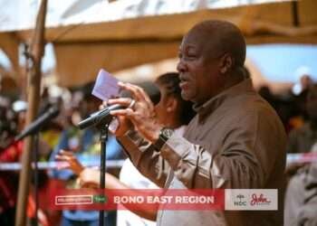 John Dramani Mahama in the Bono East Region