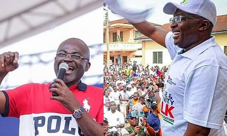 November 4 Election, A Two Horse-race Between Kennedy And Bawumia 1 Flagbearer aspirants, Kennedy Agyapong (left) and Dr Mahamudu Bawumia (right).