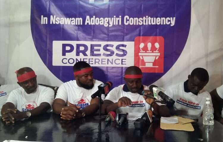 Cracks In NPP Widens As Group Kick Against The Imposition Of Incumbent Nsawam- Adoagyiri MP 1 Group of Polling Station Executives in the Nsawan Adoagyiri Constituency