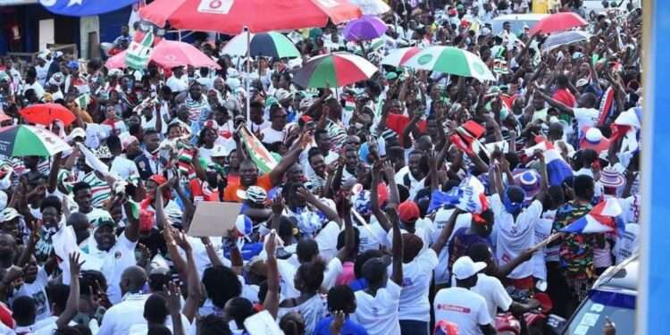 a Picture of Political Rally in Ghana