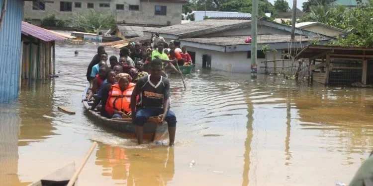 Flooded Area in the Volta Region