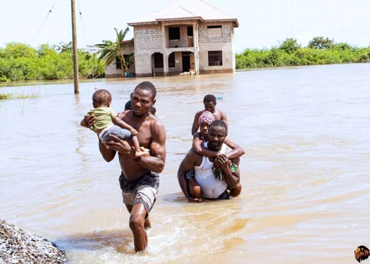 Flooded communities in Dawhyena.