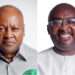 Flagbearer of the NDC, John Dramani Mahama (left) and Flagbearer for the NPP, Dr Mahamudu Bawumia (right).