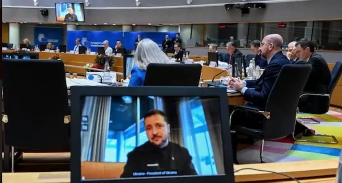 European leaders speak with Ukrainian President, Volodymyr Zelenskyy via videoconference.