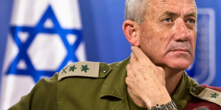Israeli war cabinet member, Benny Gantz.