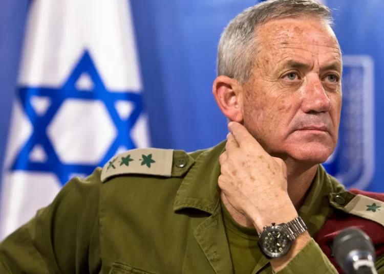 Israeli war cabinet member, Benny Gantz.