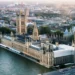 The British houses of parliament in London.