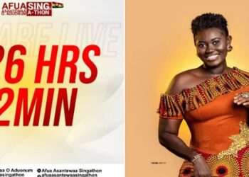 Afua Asantewaa Aduonum Concludes Singathon Attempt