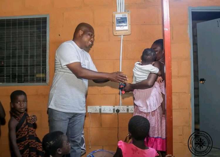 North Tongu Mp Relocates 300 Displaced Flood Victims 1 North Tongu Mp With Some Constituents