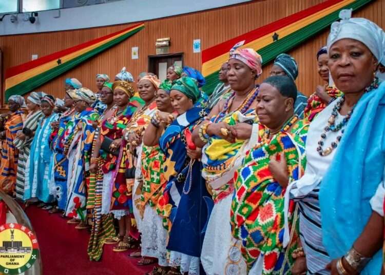 Queen Mothers Familiarise With Legislative Processes Of Parliament 1 Some Members of the Queen Mothers Association of Ghana in Parliament
