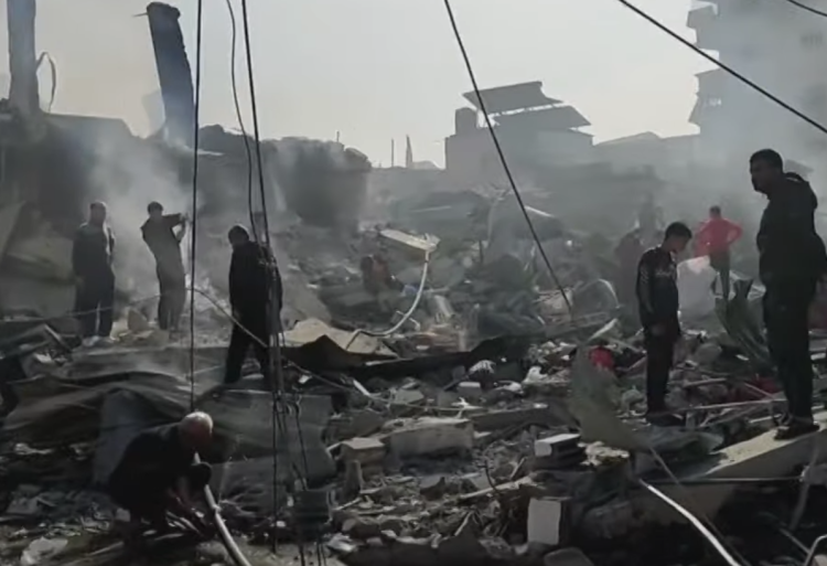 Israel Strikes Jabalia Refugee Camp 1 Aftermath of Israeli strike on Jabalia refugee camp.