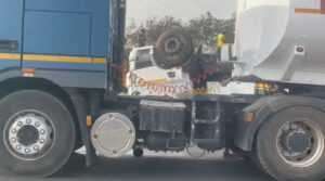 Fuel Tanker Topples At Free Zones Junction, Sparking Traffic Chaos 2 TANKER11