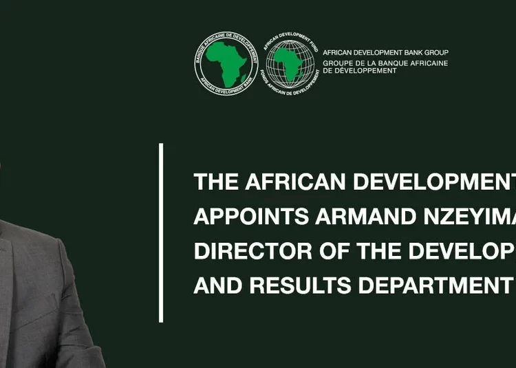 AfDB Appoints Armand Nzeyimana Director of the Development Impact and Results Department