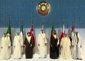 GCC, Jordan Decry Iranian Attacks 8 GCC leaders pose for a photograph ahead of the 44th GCC summit in Qatar.