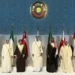 GCC leaders pose for a photograph ahead of the 44th GCC summit in Qatar.