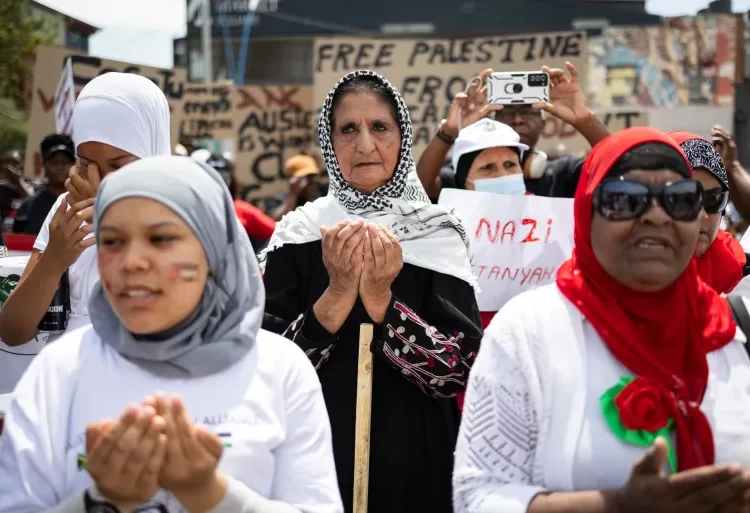 Legal Tussle Between South Africa And Israel To Commence Soon 1 Thousands of people protest as part of the International Day of Solidarity with the Palestinian People in Johannesburg, South Africa, on November 29, 2023.