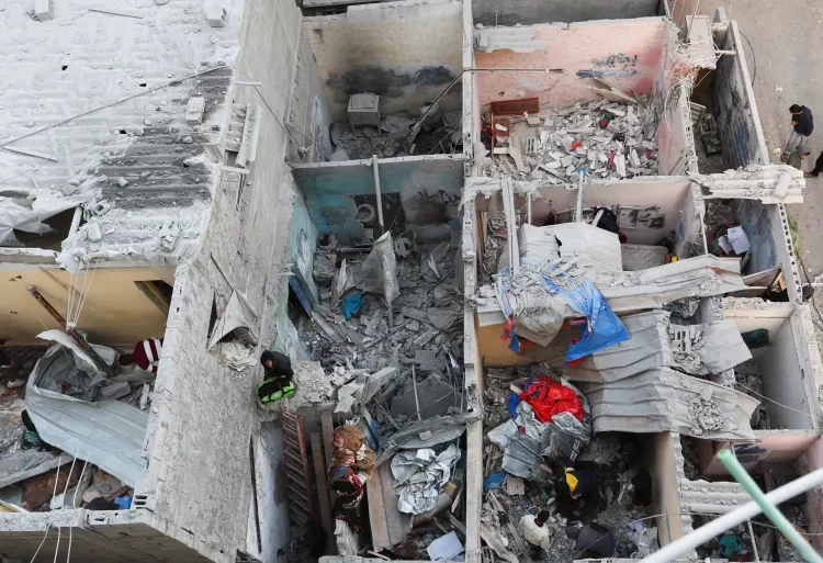 Destruction in Rafah.