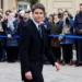 France Gets New Prime Minister 11 Newly-appointed French Prime Minister, Gabriel Attal arrives to attend a handover ceremony at the Hotel Matignon, French Prime Ministers' official residence, in Paris.