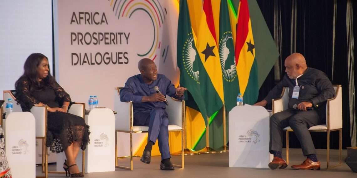 Ebenezer Asante Snr VP MTN Group making his contribution on the panel