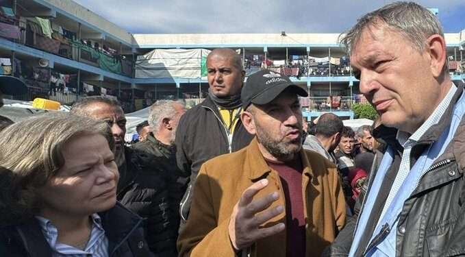 UNRWA Commissioner Philippe Lazzarini in Gaza.