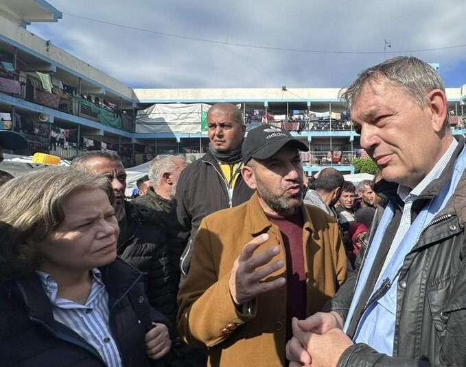 Emergency Aid Shipment Enters Gaza Strip 1 UNRWA Commissioner Philippe Lazzarini in Gaza.