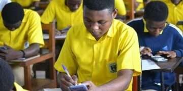Students Sitting for Examination