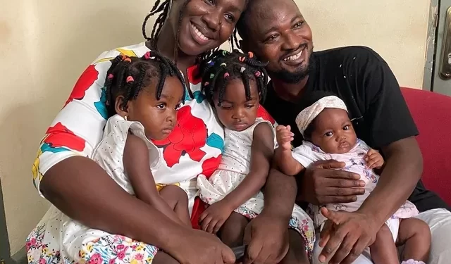 Vanessa Nicole and Funny Face with their children