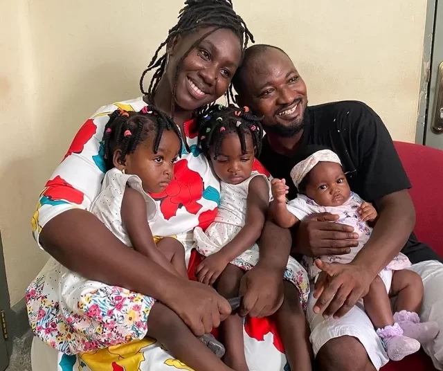 Vanessa Nicole and Funny Face with their children