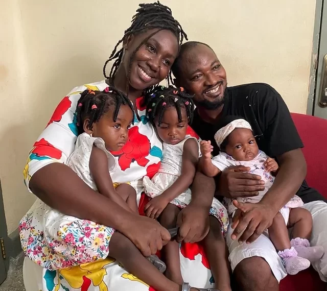 Vanessa Nicole and Funny Face with their children