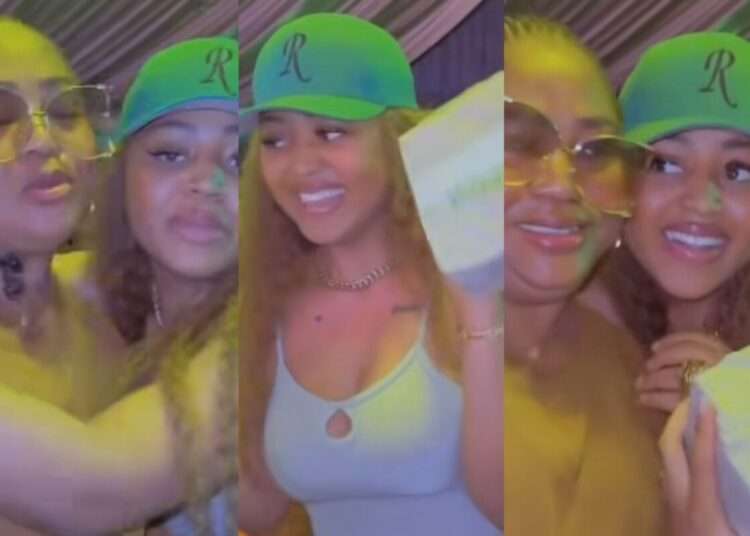 Nollywood actress, Regina Daniels and her mum, Rita Daniels