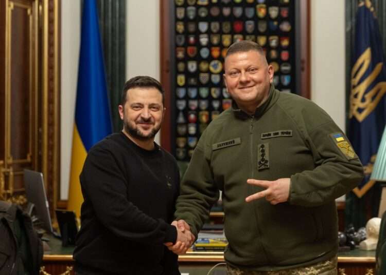 Zelenskyy Fires Commander-in-Chief Of Ukraine’s Armed Forces 1 President Volodymyr Zelenskyy and Valerii Zaluzhnyi.