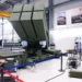 A NASAMS surface-to-air missile launcher is seen in production at the assembly line of the Kongsberg Defense and Aerospace weapons factory in Kongsberg, Norway on Jan. 30, 2023.