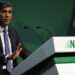 Rishi Sunak Woos Farmers At NFU Conference 11 Britain's Prime Minister Rishi Sunak addresses delegates at the annual National Farmers' Union (NFU) conference, at the ICC in Birmingham, central England on February 20, 2024.