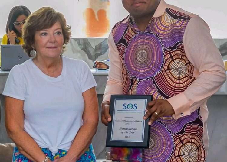 Samuel Okudzeto Ablakwa and the CEO of SOS International