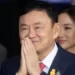 Thaksin Shinawatra pictured on his return to Thailand last year