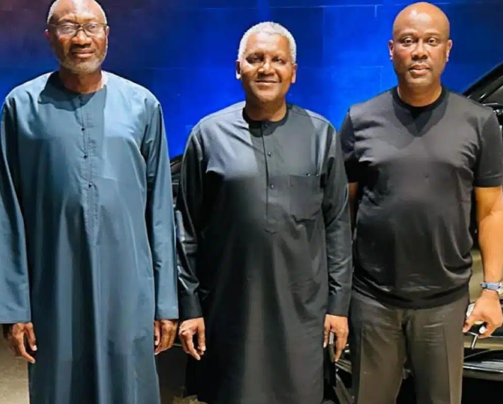 Femi Otedola, Aliko Dangote and the late Herbert Wigwe