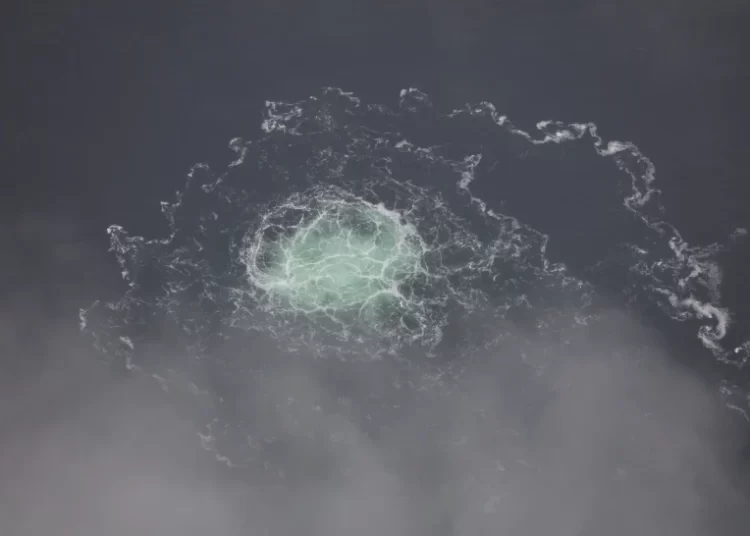 Denmark Ends Nord Stream Blast Investigation 1 In this picture provided by Swedish Coast Guard, a leak from Nord Stream 2 is seen, on Sept. 28, 2022.