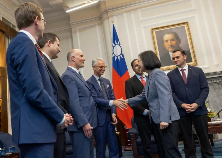 U.S Delegation Meets Tsai 1 Taiwan’s President, Tsai Ing-wen met with members of the U.S delegation in Taipei.
