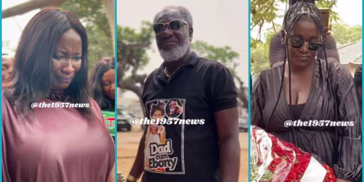 The late Ebony Reigns family, Beatrice Oppong Martin, Nana Opoku Kwarteng and Happy Opoku Kwarteng