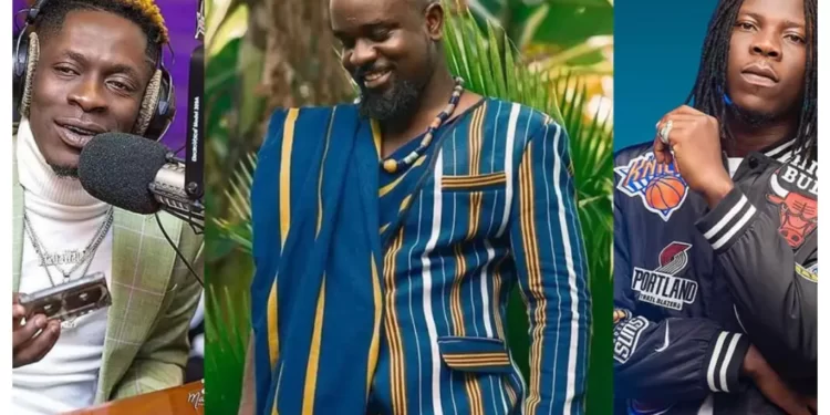 Shatta Wale, Sarkodie, and Stonebwoy