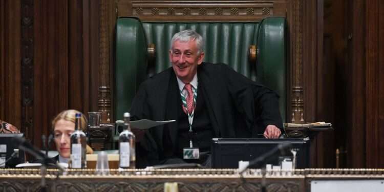 Speaker Denies Second Gaza Debate Amid SNP Investigation Demand 1 Sir Lindsay Hoyle, UK's House of Commons Speaker
