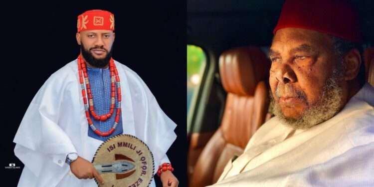 Yul Edochie and his father, Pete Edochie