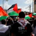 Israel-Hamas War Centred On Liberation Of Historic Palestine 11 Israeli Arabs hold Palestinian flags as they take part in a Land Day commemoration in 2023.