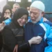 People mourn family members killed in Israeli strikes at al-Aqsa Hospital.