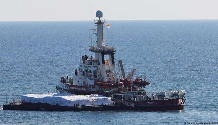 First Aid Ship To Gaza Sets Sail 1 The Open Arms, a vessel owned by a Spanish NGO, leaves the port of Lanarca loaded with food for Gaza.
